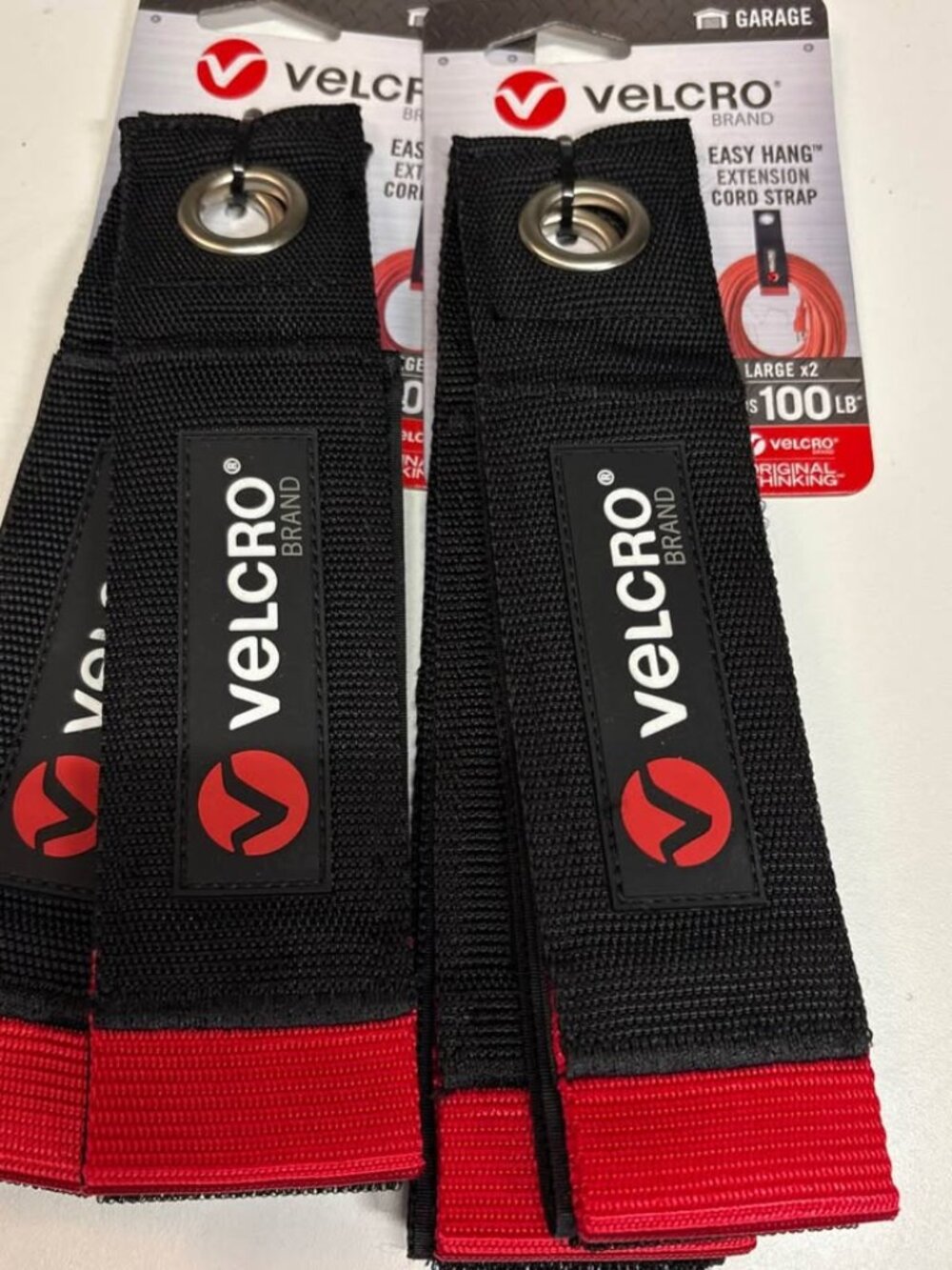 2 2-Packs, Velcro Brand Heavy Duty Easy Hang Organizer holds up to 100 pounds.